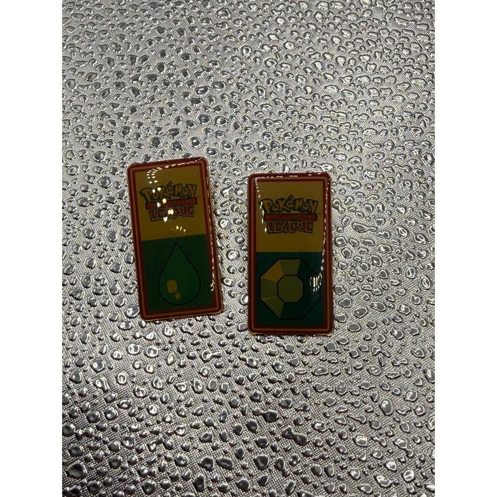Pokemon League Pins Water Energy Gemstone Set Wizards 1995 1996 1998
